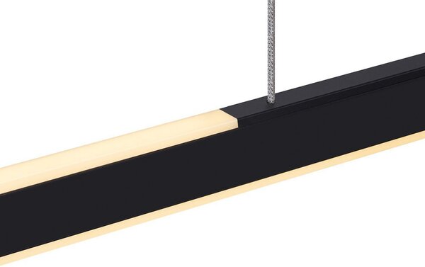 Lampada a sospensione SLV, One Linear, dimmerabile, Nero, Cucina, Metallo, Moderno