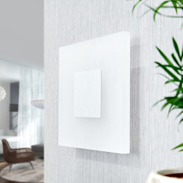 Applique da parete Lucande, Berlind, Bianco, Soggiorno, Plastica, Moderno