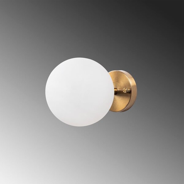 Lampada da parete bianca/color bronzo ø 15 cm Atmaca – Opviq lights
