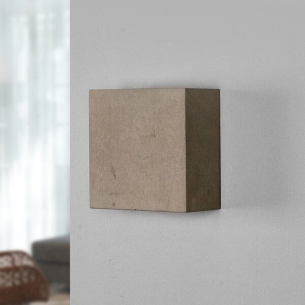 Applique da parete Lindby, Yva, Grigio, Corridoio, Cemento, Moderno