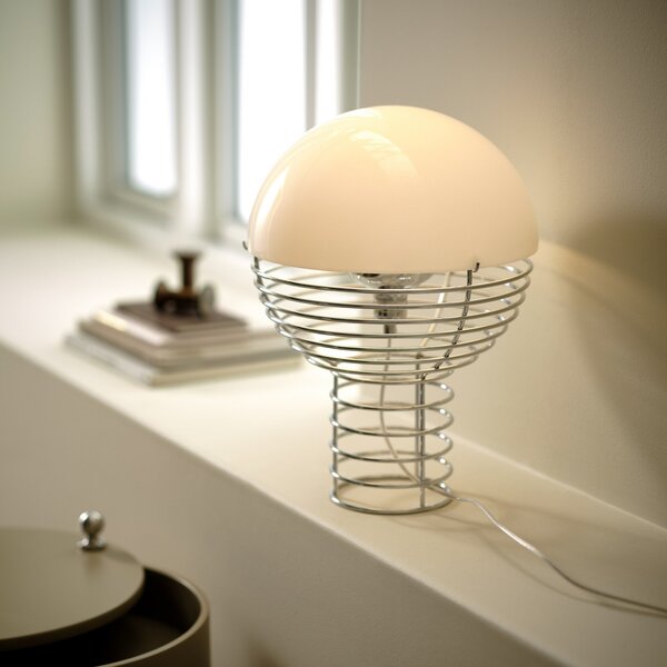 Lampade da tavolo Verpan, Wire Small, Metallizzato, Soggiorno, Metallo, Design