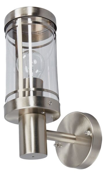 Lampade da esterno Lindby, Djori, dimmerabile, Metallizzato, Balcone, Acciaio inossidabile, Moderno