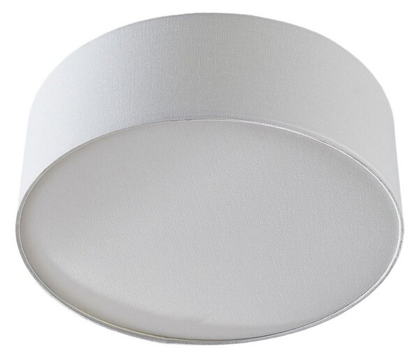Plafoniera Lindby, Mariat, dimmerabile, Bianco, Soggiorno, Tessuto / Tessile, Moderno