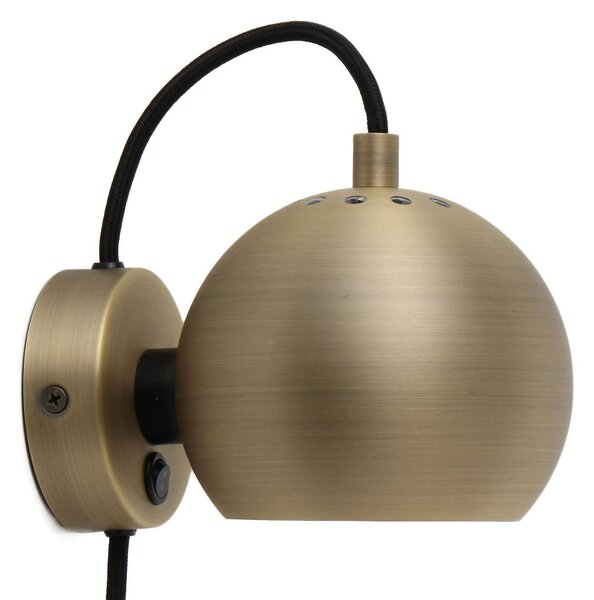 Applique da parete FRANDSEN, Ball Magnet, Bronzo / Ottone anticato, Soggiorno, Metallo, Design