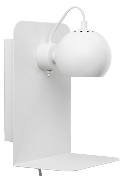 Applique da parete FRANDSEN, Ball USB, dimmerabile, Bianco, Soggiorno, Metallo, Design
