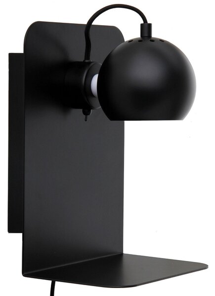 Applique da parete FRANDSEN, Ball USB, dimmerabile, Nero, Soggiorno, Metallo, Design