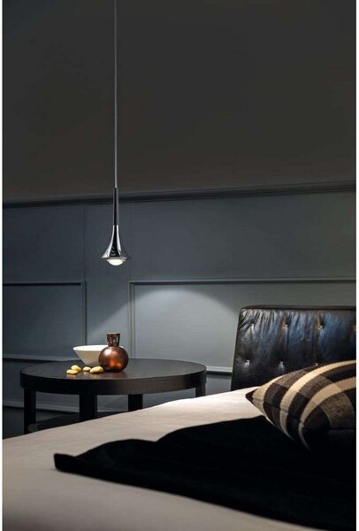Lampada a sospensione Lodes, Nero, Alluminio
