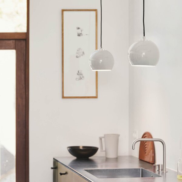Lampada a sospensione FRANDSEN, Ball, dimmerabile, Bianco, Soggiorno, Metallo, Design