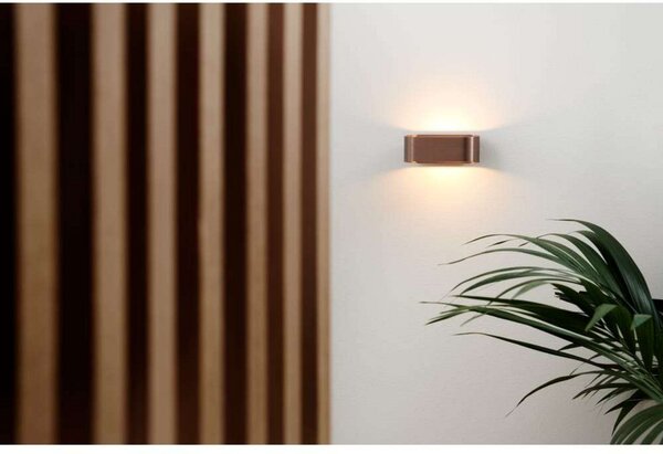 Applique da parete LIGHT-POINT, dimmerabile, Dorato / Ottone, Soggiorno, Alluminio