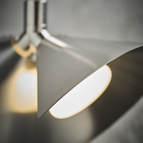 Lampada a sospensione FRANDSEN, Peel, dimmerabile, Metallizzato, Soggiorno, Metallo, Design