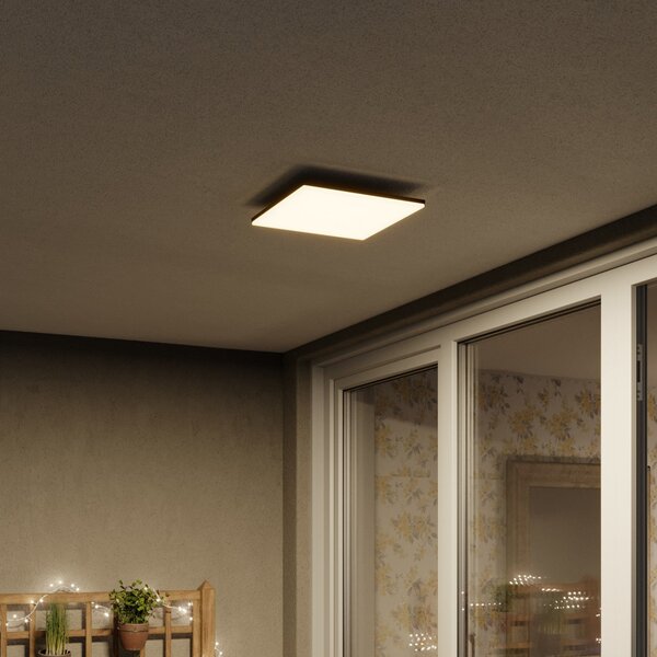 Lampade da esterno Lucande, Henni, Grigio, Balcone, Alluminio, Moderno