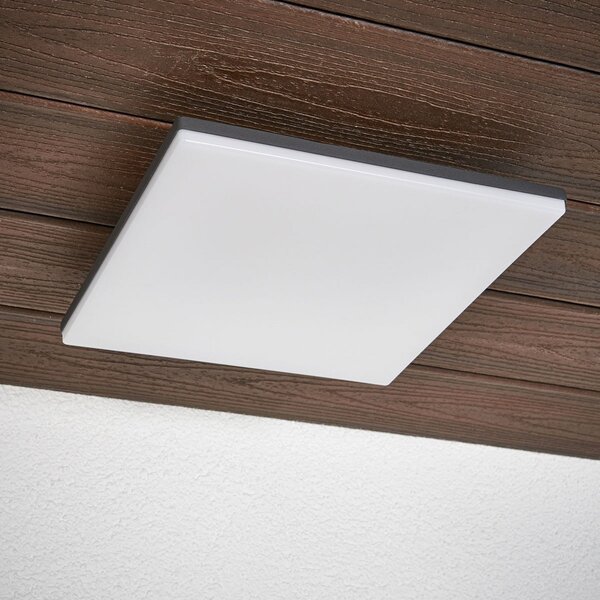 Lampade da esterno Lucande, Henni, Grigio, Balcone, Metallo, Moderno