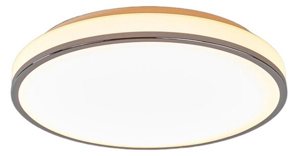 Plafoniera Lindby, Lyss, Bianco, Bagno, Vetro, Moderno
