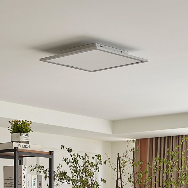 Plafoniera Lindby, Livel, Metallizzato, Cucina, Alluminio, Moderno