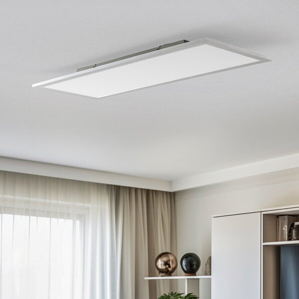 Plafoniera Lindby, Livel, dimmerabile, Metallizzato, Cucina, Alluminio, Moderno