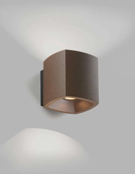 Applique da parete LIGHT-POINT, dimmerabile, Marrone / Ruggine, Seminterrato, Alluminio