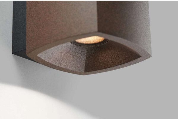 Applique da parete LIGHT-POINT, dimmerabile, Marrone / Ruggine, Seminterrato, Alluminio