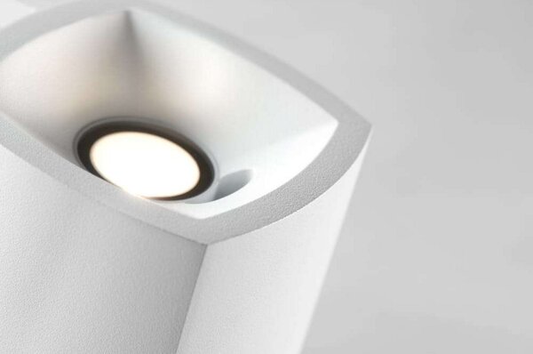 Applique da parete LIGHT-POINT, dimmerabile, Bianco, Seminterrato, Alluminio