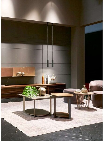 Lampada a sospensione LIGHT-POINT, dimmerabile, Nero, Soggiorno, Metallo