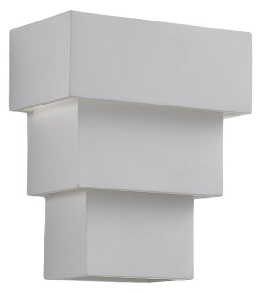 Applique da parete Lindby, Antonella, dimmerabile, Bianco, Soggiorno, Gesso / Argilla, Moderno