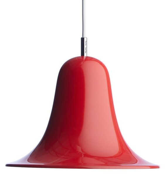 Lampada a sospensione Verpan, Pantop, dimmerabile, Rosso, Soggiorno, Metallo, Design