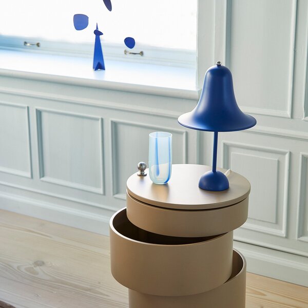 Lampade da tavolo Verpan, Pantop, Blu, Soggiorno, Metallo, Design