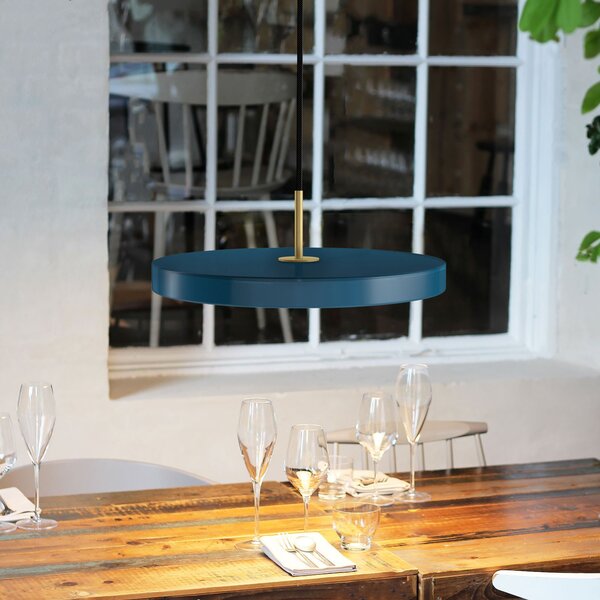 Lampada a sospensione UMAGE, Asteria, dimmerabile, Blu, Soggiorno, Metallo, Design
