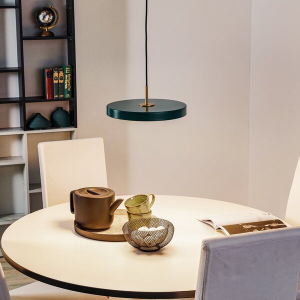 Lampada a sospensione UMAGE, Asteria mini, dimmerabile, Verde, Soggiorno, Metallo, Design