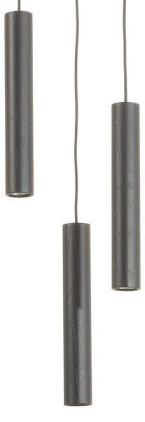 Lampada a sospensione UMAGE, Chimes Cluster 3, Nero, Soggiorno, Legno, Design