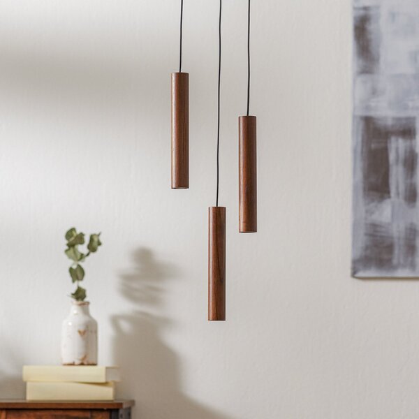 Lampada a sospensione UMAGE, Chimes Cluster 3, Legno, Soggiorno, Legno, Design