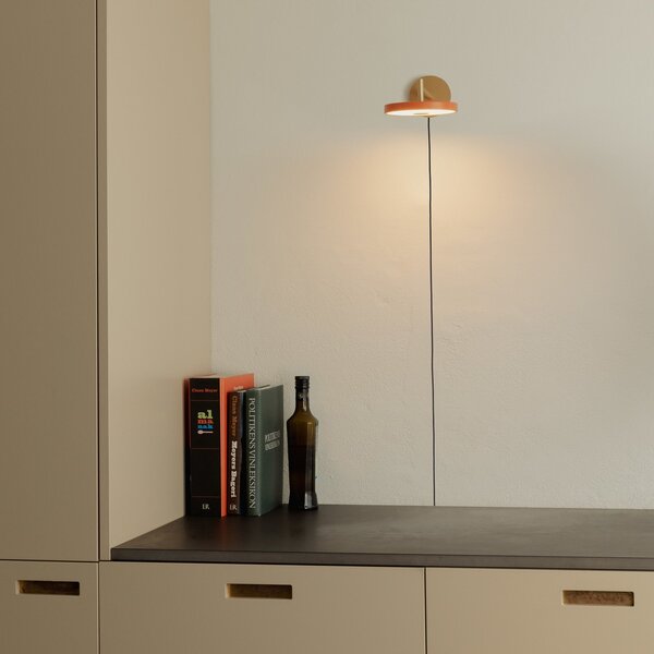 Applique da parete UMAGE, Asteria Short, dimmerabile, Dorato / Ottone, Soggiorno, Metallo, Design