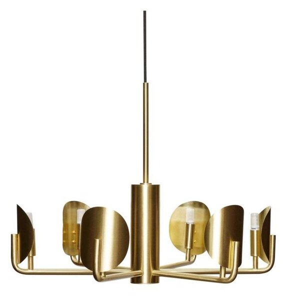 Lampada a sospensione Hübsch, Dorato / Ottone, Soggiorno, Metallo