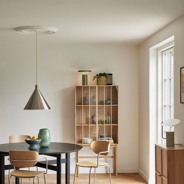 Lampada a sospensione Hübsch, Yama, dimmerabile, Metallizzato, Cucina, Metallo, Design