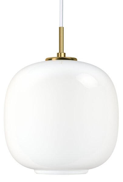 Lampada a sospensione Louis Poulsen, VL45 Radiohus, dimmerabile, Bianco, Soggiorno, Vetro, Design