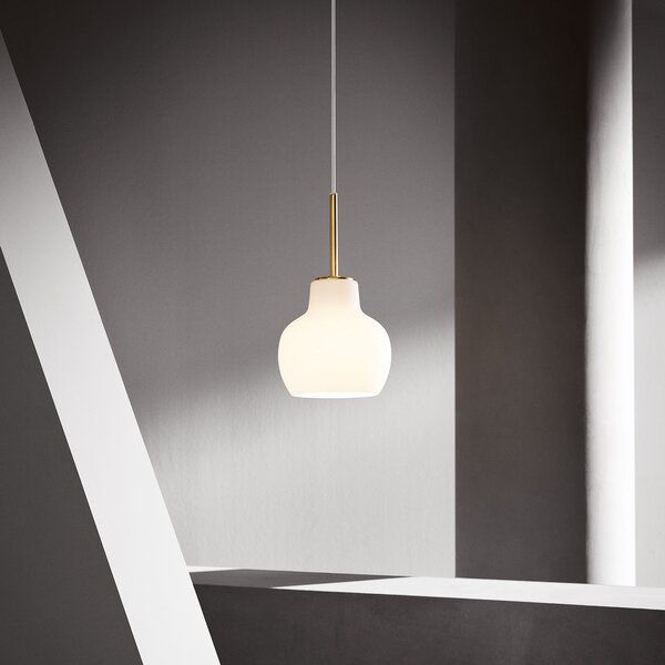 Lampada a sospensione Louis Poulsen, VL Ring Crown, dimmerabile, Dorato / Ottone, Soggiorno, Vetro, Design