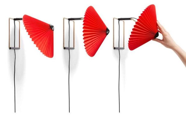 Applique da parete HAY, dimmerabile, Rosso, Soggiorno, Metallo