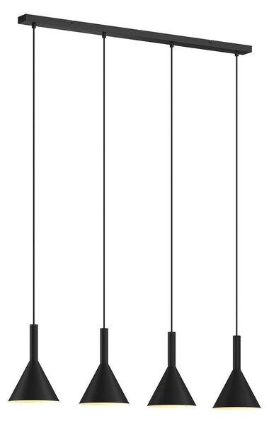 Lampada a sospensione Arcchio, Tadej, dimmerabile, Nero, Soggiorno, Metallo, Moderno