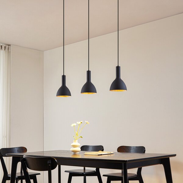 Lampada a sospensione Arcchio, Cosmina, dimmerabile, Nero, Cucina, Metallo, Moderno