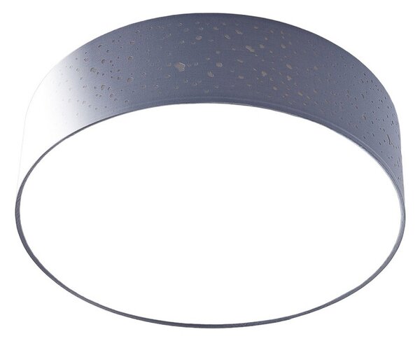 Plafoniera Lindby, Umma, dimmerabile, Grigio, Soggiorno, Tessuto / Tessile, Moderno