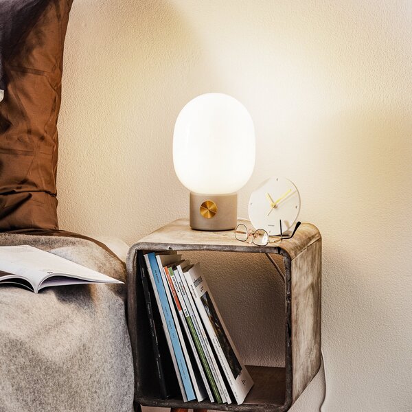 Lampade da tavolo Audo Copenhagen, JWDA, dimmerabile, Grigio, Soggiorno, Cemento, Design