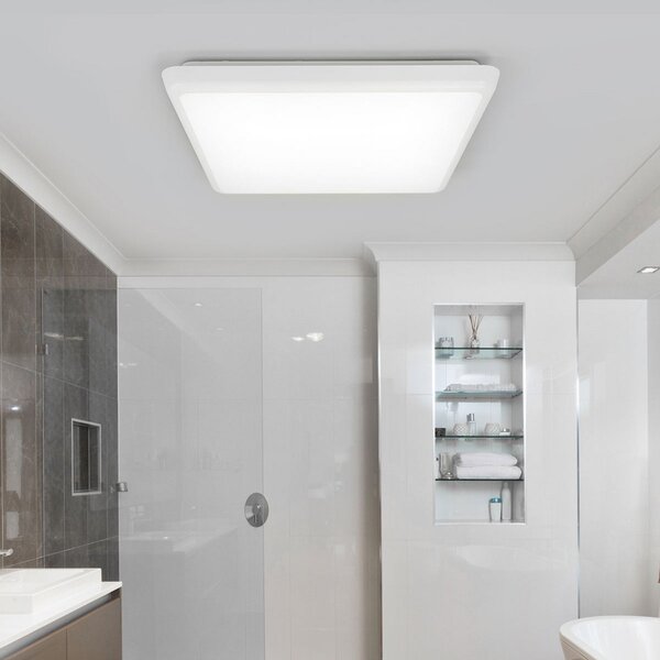 Plafoniera Arcchio, Augustin, Bianco, Bagno, Plastica, Moderno