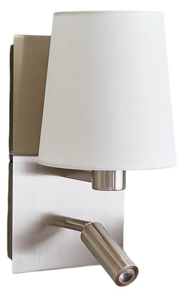 Applique da parete Lindby, Aiden, Grigio, Soggiorno, Tessuto / Tessile, Moderno