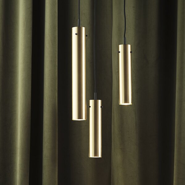 Lampada a sospensione FRANDSEN, FM2014, dimmerabile, Dorato / Ottone, Soggiorno, Ottone, Design