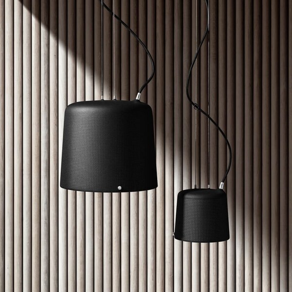 Lampada a sospensione Vipp, Nero, Sala da pranzo, Metallo