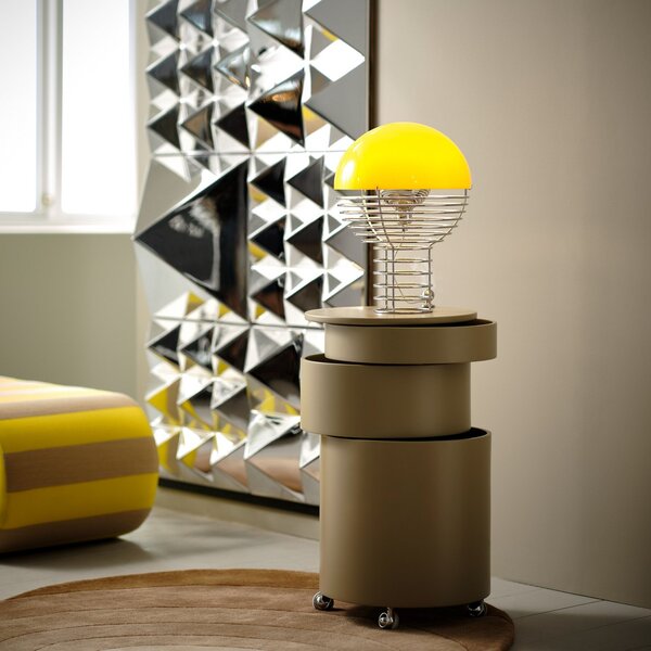 Lampade da tavolo Verpan, Wire Small, Metallizzato, Soggiorno, Metallo, Design