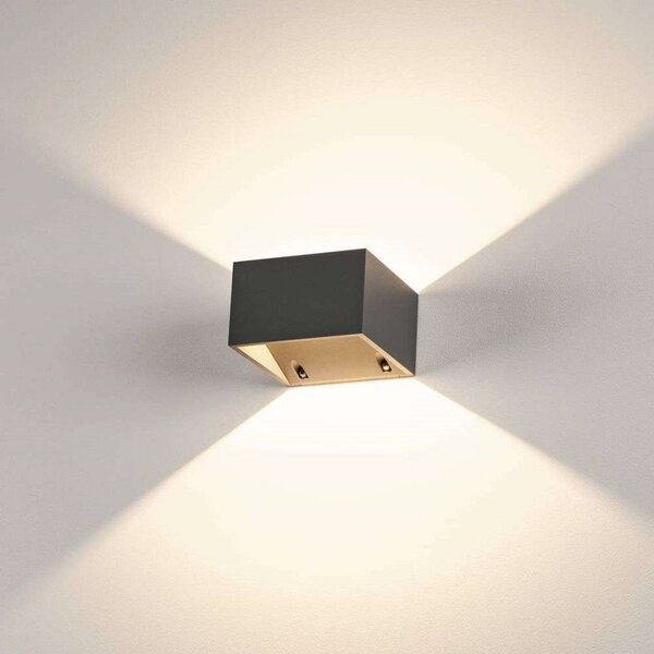 Logs Applique da Parete QuadratoLED IP44 Antracite - SLV