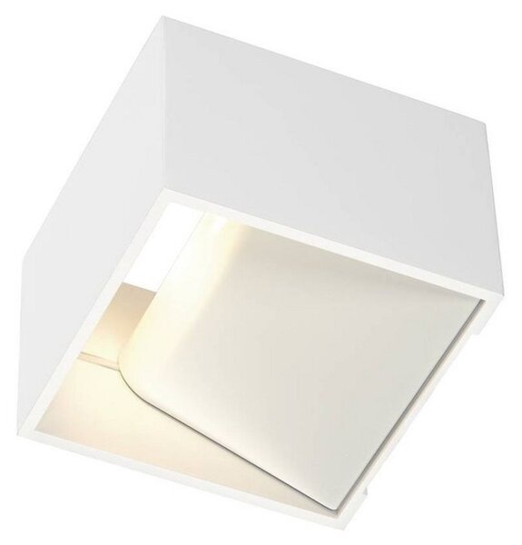 Logs In Quadrato Applique da Parete incl. Driver LED Bianco