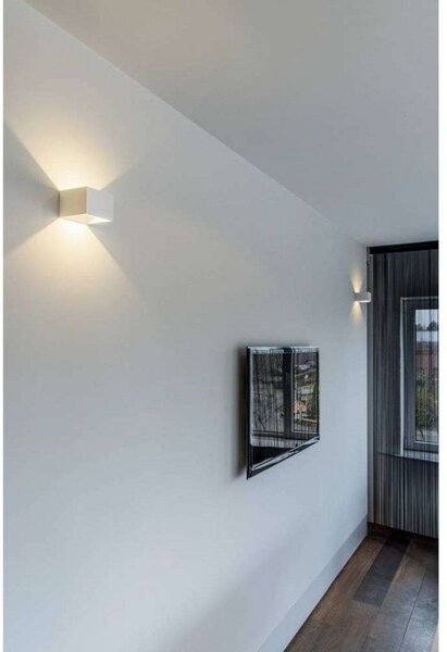 Logs In Quadrato Applique da Parete incl. Driver LED Bianco