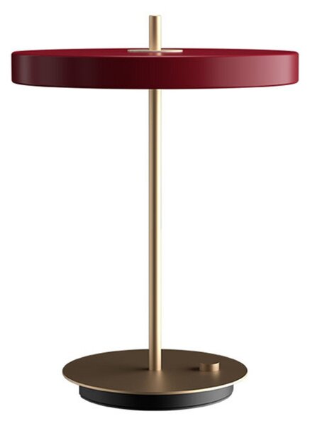 Lampade da tavolo UMAGE, Asteria Table, dimmerabile, Rosso, Soggiorno, Alluminio, Design