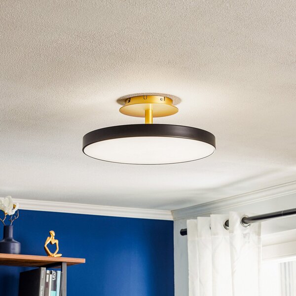Plafoniera UMAGE, Asteria Up Medium, dimmerabile, Nero, Soggiorno, Metallo, Design